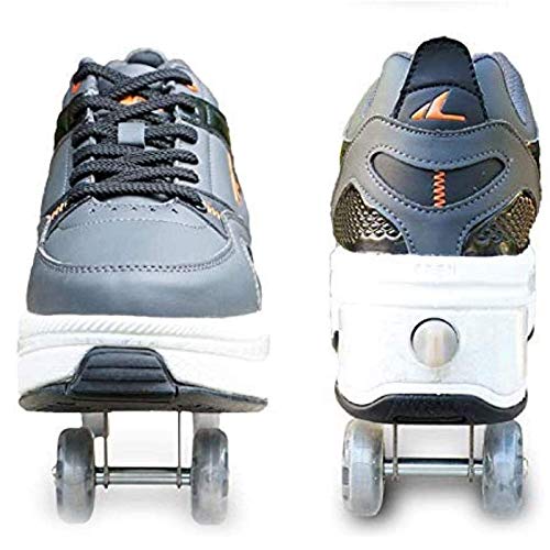 Patines, Zapatos con Ruedas Patines con Ruedas - Botas de Patinaje de Velocidad para Exteriores, Cuatro Rondas de Zapatos para Correr Patines con Ruedas, Zapatillas con Ruedas Zapatos con RU Patines, Zapatos con Ruedas Patines con Ruedas - Botas de Patinaje de Velocidad para Exteriores, Cuatro Rondas de Zapatos para Correr Patines con Ruedas, Zapatillas con Ruedas Zapatos con RU