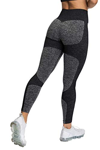 Pau1Hami1ton Sin Costura Leggins Mujer, Mallas Fitness Push Up Pantalones Deporte Running Yoga GP-15(Black,S) Pau1Hami1ton Sin Costura Leggins Mujer, Mallas Fitness Push Up Pantalones Deporte Running Yoga GP-15(Black,S)