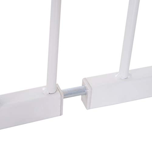 Pawhut Barrera de Seguridad Extensible Puertas y Escaleras Metálica para Perros y Bebé Barrera Puertas Mascota 72-107x76cm Pawhut Barrera de Seguridad Extensible Puertas y Escaleras Metálica para Perros y Bebé Barrera Puertas Mascota 72-107x76cm