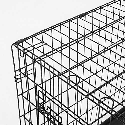 Pawhut Transportin Perros 106x71x76 cm 2 Puertas Jaula con Asa Transporte Reja de Alambre de Hierro Pawhut Transportin Perros 106x71x76 cm 2 Puertas Jaula con Asa Transporte Reja de Alambre de Hierro