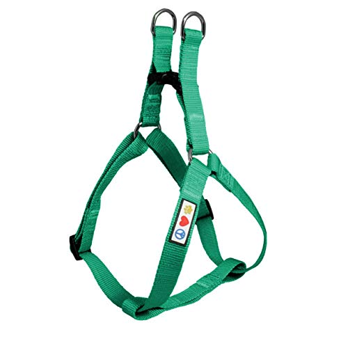 Pawtitas Arnes de Entrenamiento Chaleco Pechera para Perros y Cachorros arnes de adiestramiento Ideal para Caminar Perros Cachorros arnes Pequeño Color Verde Oscuro