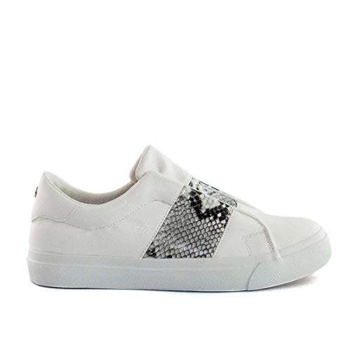 PAYMA - Zapatillas Bambas Deportivas Plataforma Mujer. Tenis Deporte, Casual y Caminar. Cierre Elastico y Velcro. Blancas y Animal Print PAYMA - Zapatillas Bambas Deportivas Plataforma Mujer. Tenis Deporte, Casual y Caminar. Cierre Elastico y Velcro. Blancas y Animal Print