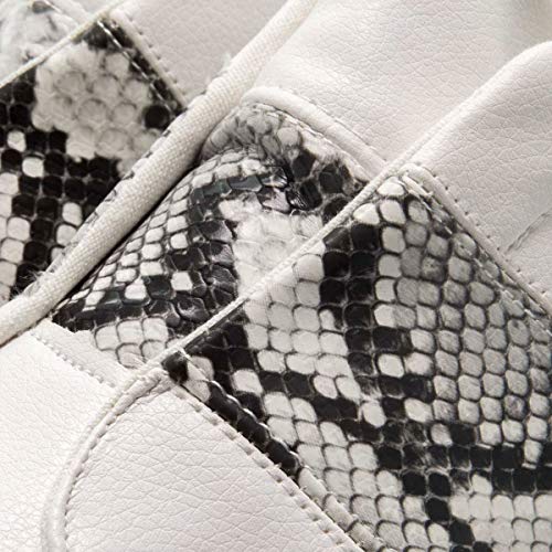 PAYMA - Zapatillas Bambas Deportivas Plataforma Mujer. Tenis Deporte, Casual y Caminar. Cierre Elastico y Velcro. Blancas y Animal Print PAYMA - Zapatillas Bambas Deportivas Plataforma Mujer. Tenis Deporte, Casual y Caminar. Cierre Elastico y Velcro. Blancas y Animal Print