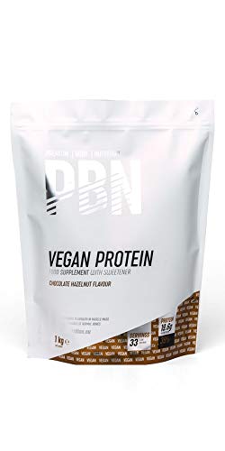 PBN - Paquete de proteínas para veganos, 1 kg (sabor chocolate con avellanas)