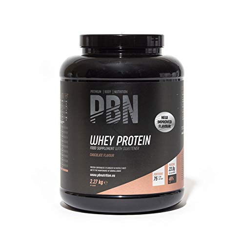 PBN Premium Body Nutrition Proteína de suero de leche en polvo, 2.27 kg, sabor chocolate, sabor optimizado