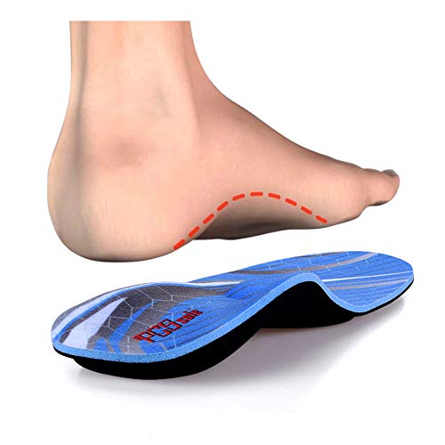 PCSsole Plantillas Ortopedicas-Plantillas para pies planos, dolor en los pies, fascitis plantar, dolor de talón, Espolones, para hombres y mujeres EU38-39(25cm)