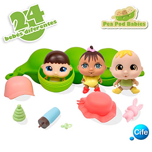 Pea Pod Babies CIFE 41800 - Muñecos bebé con accesorios, Multicolor, Talla única Pea Pod Babies CIFE 41800 - Muñecos bebé con accesorios, Multicolor, Talla única