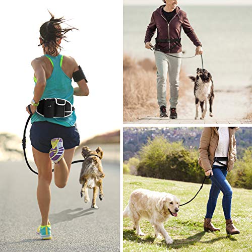 Pecute Correa Running Perro Correa Manos Libres para Perros Grande Proteger la Cintura con Costuras Reflectantes, Cinturones de Cintura Ajustables, Endure 110kg Pecute Correa Running Perro Correa Manos Libres para Perros Grande Proteger la Cintura con Costuras Reflectantes, Cinturones de Cintura Ajustables, Endure 110kg