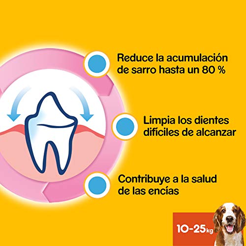 Pedigree Pack de Dentastix de uso Diario para la Limpieza Dental de Perros Medianos (56ud)