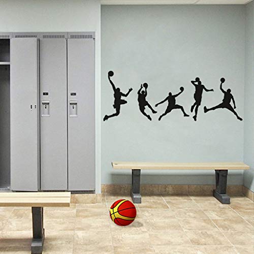 Pegatina de Pared Vinilo Adhesivo Chico de Baloncesto Decorativo para Cuartos, Dormitorio, Cocina, Salón y TV Fondo Inicio, Regalos de Día de San Valentín, Wall Stickers 44x126cm