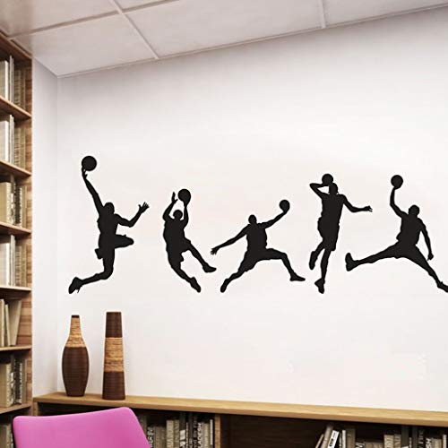 Pegatina de Pared Vinilo Adhesivo Chico de Baloncesto Decorativo para Cuartos, Dormitorio, Cocina, Salón y TV Fondo Inicio, Regalos de Día de San Valentín, Wall Stickers 44x126cm