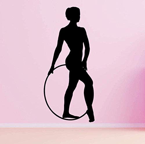 Pegatinas De Pared 26X60cm Aro De Gimnasia Rítmica Decoración Para El Hogar Sala De Estar Arte Extraíble Tatuajes De Pared Dormitorio Para Niñas Pegatinas De Pared 26X60cm Aro De Gimnasia Rítmica Decoración Para El Hogar Sala De Estar Arte Extraíble Tatuajes De Pared Dormitorio Para Niñas
