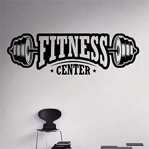 Pegatinas De Pared Gimnasio Tatuajes De Pared Ejercicio Gimnasio Vinilo Estilo De Vida Saludable Decoración Para El Hogar Arte De La Pared Mural Tatuajes De Pared 134X42cm