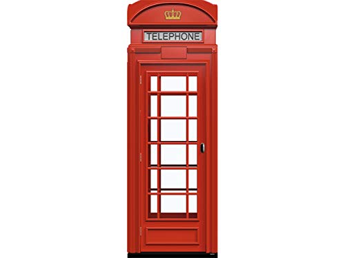 Pegatinas Vinilo para Frigorífico Cabina telefonos Londres | Varias Medidas 200x60cm | Adhesivo Resistente y de Fácil Aplicación | Pegatina Adhesiva Decorativa de Diseño Elegante Pegatinas Vinilo para Frigorífico Cabina telefonos Londres | Varias Medidas 200x60cm | Adhesivo Resistente y de Fácil Aplicación | Pegatina Adhesiva Decorativa de Diseño Elegante