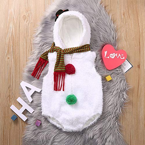 Pelele Navidad Bebe niƱo niƱa Conjunto Mameluco de Felpa + Bufanda reciƩn Nacido bebƩ Mono con Capucha Mono de muƱeco de Nieve Disfraz Navidad 0-24 Meses Pelele Navidad Bebe niƱo niƱa Conjunto Mameluco de Felpa + Bufanda reciƩn Nacido bebƩ Mono con Capucha Mono de muƱeco de Nieve Disfraz Navidad 0-24 Meses