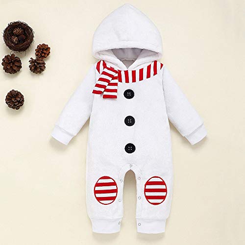 Pelele Navidad Bebe niƱo niƱa Conjunto Mameluco de Felpa de Manga Larga reciƩn Nacido bebƩ Mono con Capucha Mono de muƱeco de Nieve Disfraz Navidad 0-24 Meses Pelele Navidad Bebe niƱo niƱa Conjunto Mameluco de Felpa de Manga Larga reciƩn Nacido bebƩ Mono con Capucha Mono de muƱeco de Nieve Disfraz Navidad 0-24 Meses