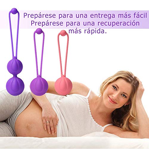 Pelepas 3 Bolas Kit Ejercitador de Entrenamiento para Apretar y Tonificar el Suelo Pélvico Bolas Chinas De La Salud | Tonificar los Músculos de Kegel Y Prosblemas de la Incontinencia