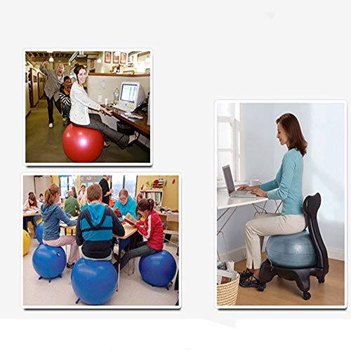 Pelota de ejercicio, embarazo, maternidad, parto, yoga, pilates, antideslizante, pelota suiza engrosada con bomba de aire manual, equilibrio, fitness Pelota de ejercicio, embarazo, maternidad, parto, yoga, pilates, antideslizante, pelota suiza engrosada con bomba de aire manual, equilibrio, fitness