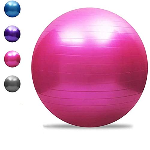 Pelota de ejercicio, embarazo, maternidad, parto, yoga, pilates, antideslizante, pelota suiza engrosada con bomba de aire manual, equilibrio, fitness