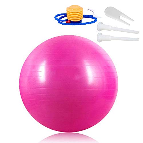 Pelota de Ejercicio,Pelota de Yoga,Pelota Gimnasia,Balón de Ejercicio Anti Explosión,Pelota de Ejercicio Para Fitness,Puede Soportar 250 KG,Adecuado Para Hombres y Mujeres Para Hacer Ejercicio(65 Cm)