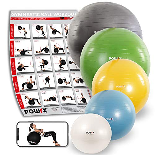 Pelota de Gimnasia Yoga Pilates 55 cm, 65 cm, 75 cm, 85 cm, 95 cm (Antracita Metalizado, 55 cm) Pelota de Gimnasia Yoga Pilates 55 cm, 65 cm, 75 cm, 85 cm, 95 cm (Antracita Metalizado, 55 cm)