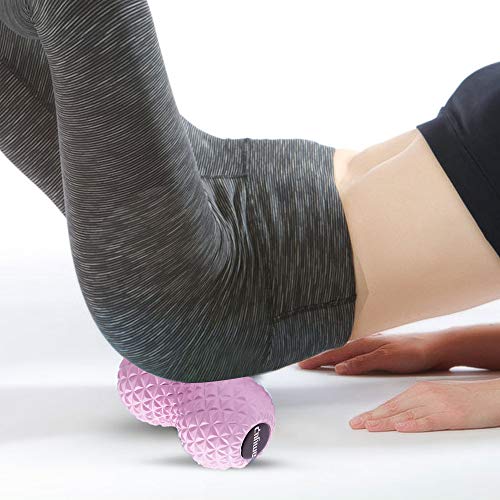 Pelota de Masaje de Cacahuete de Silicona, Liberación Miofascial, Masaje de Tejido Profundo, Terapia de Yoga, Relajación de Los Músculos Tensos, Adecuado para Las Nalgas del Cuello Trasero