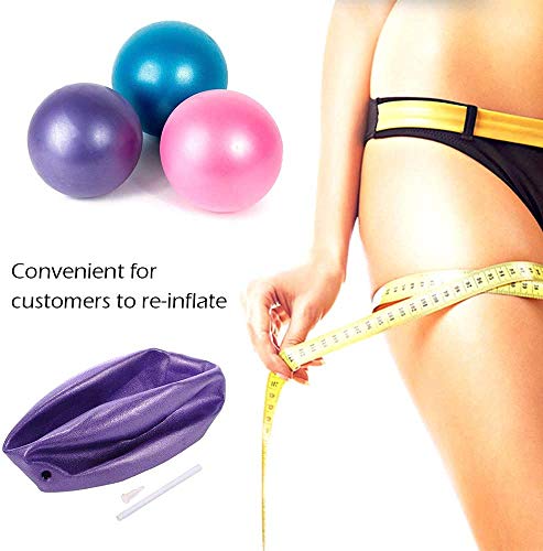 Pelota de Pilates Suave Balones de Ejercicio para Fitness Mini Pelota de Gimnasio de 25 cm, Pilates, Yoga, Entrenamiento básico y Fisioterapia en el hogar, Gimnasio y Oficina