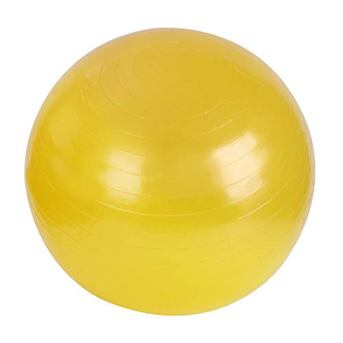 Pelota de Yoga Pilates PVC a Prueba de explosiones Fitball para Ejercicios de Estabilidad Entrenamiento Gimnasio Pelota Antideslizante y Antideslizante Pelota de Pilates Amarilla 65Cm