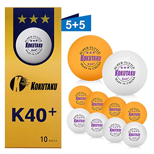 Pelotas de ping pong 3 estrellas blanco/naranja, juego de pelota de tenis de mesa K40 profesional, ideal para niños adultos, entrenamiento al aire libre en interiores (10 pcs) Pelotas de ping pong 3 estrellas blanco/naranja, juego de pelota de tenis de mesa K40 profesional, ideal para niños adultos, entrenamiento al aire libre en interiores (10 pcs)
