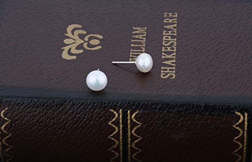 Pendientes Plata, Pendiente mujer, Pendiente Perla cultivada de primera calidad, Pendiente Plata de Ley para utilizar todos los días. (7 m) Pendientes Plata, Pendiente mujer, Pendiente Perla cultivada de primera calidad, Pendiente Plata de Ley para utilizar todos los días. (7 m)