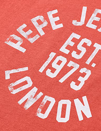 Pepe Jeans Anthony Camiseta, Naranja (Dark Coral 189), 16-17 años (Talla del Fabricante: 16) para Niños