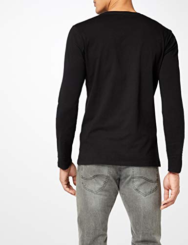 Pepe Jeans Eggo Long PM501321 Top de manga larga, Negro (Black 999), Medium para Hombre Pepe Jeans Eggo Long PM501321 Top de manga larga, Negro (Black 999), Medium para Hombre