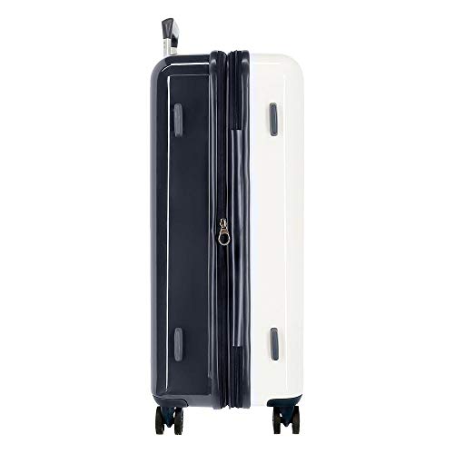 Pepe Jeans Emma Maleta Mediana Blanco 48x70x26 cms Rígida ABS Cierre TSA 81L 4,2Kgs 4 Ruedas Extensible Pepe Jeans Emma Maleta Mediana Blanco 48x70x26 cms Rígida ABS Cierre TSA 81L 4,2Kgs 4 Ruedas Extensible