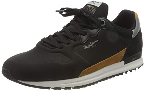 Pepe Jeans London Tinker Pro Racer 0.4, Zapatillas para Hombre, 999black, 41 EU Pepe Jeans London Tinker Pro Racer 0.4, Zapatillas para Hombre, 999black, 41 EU