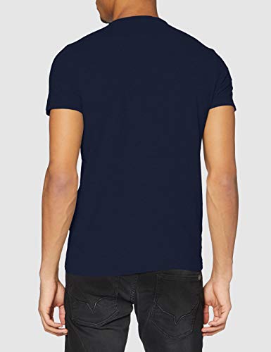 Pepe Jeans Original Basic S/S PM503835 Camiseta, Azul (Navy 595), Small para Hombre