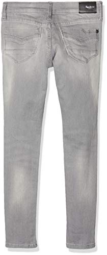 Pepe Jeans PIXLETTE Jeans, Gris (Grey Used DeniM5), 8 años (Talla del Fabricante: 8) para Niñas