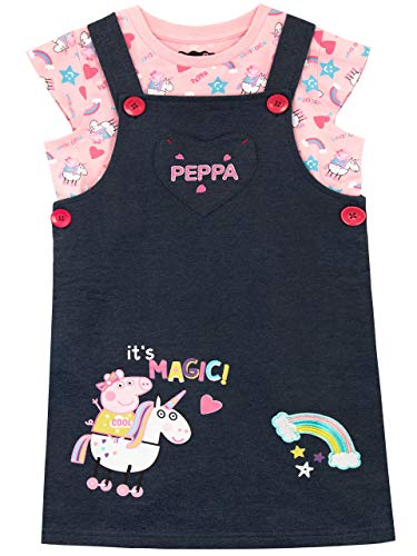 Peppa Pig Set de Overol para Niñas Unicornio Multicolor 3-4 Años