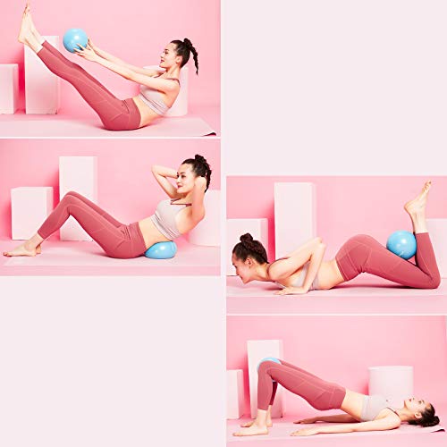 Pequeña Pelota de Ejercicios Pilates Ball, Bola de Terapia Anti-ráfaga Gruesa 25 cm, Balón de Fitness para Yoga, hogar, Oficina Pequeña Pelota de Ejercicios Pilates Ball, Bola de Terapia Anti-ráfaga Gruesa 25 cm, Balón de Fitness para Yoga, hogar, Oficina