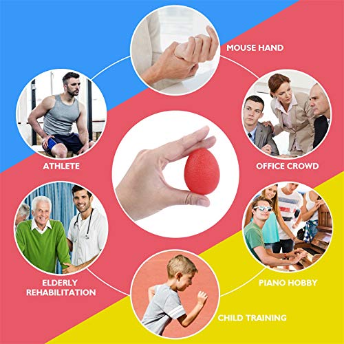 Peradix 3 Piezas Anti estrés Bolas, Fortalecedores de Mano, Pelota de Agarre - Huevo para Ejercicios y Rehabilitación Fortalecimiento de Manos y Dedos (3 Niveles de Resistencia) Peradix 3 Piezas Anti estrés Bolas, Fortalecedores de Mano, Pelota de Agarre - Huevo para Ejercicios y Rehabilitación Fortalecimiento de Manos y Dedos (3 Niveles de Resistencia)