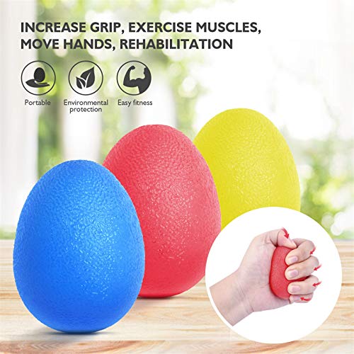 Peradix 3 Piezas Anti estrés Bolas, Fortalecedores de Mano, Pelota de Agarre - Huevo para Ejercicios y Rehabilitación Fortalecimiento de Manos y Dedos (3 Niveles de Resistencia) Peradix 3 Piezas Anti estrés Bolas, Fortalecedores de Mano, Pelota de Agarre - Huevo para Ejercicios y Rehabilitación Fortalecimiento de Manos y Dedos (3 Niveles de Resistencia)