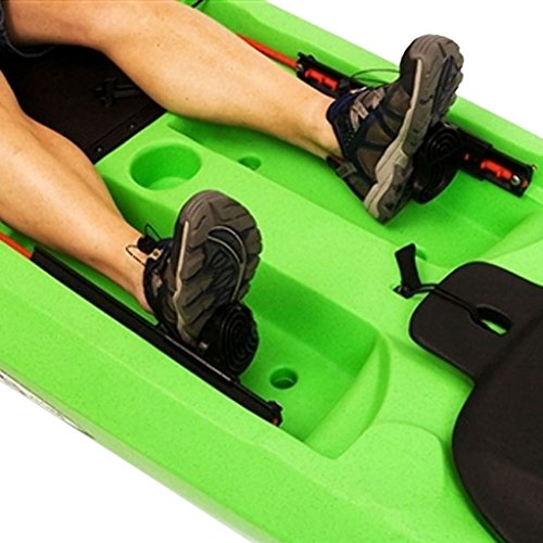 Perfeclan 1 par de Canoa Kayak Barco Regulable Control de timón reposapiés Pedal Pedales