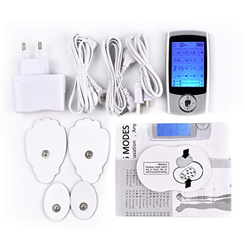 perfeclan LCD Electroestimulador Muscular Måquina de Terapia Digital Entrenador de Estimulador Muscular de Vértebra Cervical - Plata perfeclan LCD Electroestimulador Muscular Måquina de Terapia Digital Entrenador de Estimulador Muscular de Vértebra Cervical - Plata