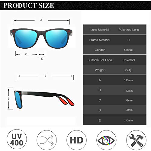 Perfectmiaoxuan Gafas de sol polarizadas Hombre Mujere Lujo Retro/Aire libre Deportes Golf Ciclismo Pesca Senderismo 100% protección UVA gafas unisex golf conducción Gafas gafas de sol (b1lue) Perfectmiaoxuan Gafas de sol polarizadas Hombre Mujere Lujo Retro/Aire libre Deportes Golf Ciclismo Pesca Senderismo 100% protección UVA gafas unisex golf conducción Gafas gafas de sol (b1lue)