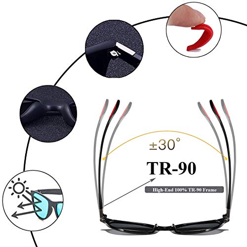 Perfectmiaoxuan Gafas de sol polarizadas Hombre Mujere Lujo Retro/Aire libre Deportes Golf Ciclismo Pesca Senderismo 100% protección UVA gafas unisex golf conducción Gafas gafas de sol (b1lue) Perfectmiaoxuan Gafas de sol polarizadas Hombre Mujere Lujo Retro/Aire libre Deportes Golf Ciclismo Pesca Senderismo 100% protección UVA gafas unisex golf conducción Gafas gafas de sol (b1lue)