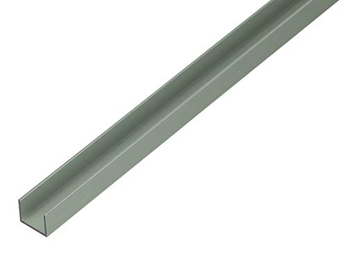 Perfil en U de aluminio para tableros de partículas de 16 y 19 mm Perfil en U de aluminio para tableros de partículas de 16 y 19 mm