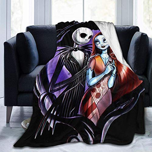 Pesadilla Antes de Navidad Manta ultra suave de franela polar para todas las estaciones, peso ligero para sala de estar/dormitorio, manta cálida, negra, 80 pulgadas x 60 Pesadilla Antes de Navidad Manta ultra suave de franela polar para todas las estaciones, peso ligero para sala de estar/dormitorio, manta cálida, negra, 80 pulgadas x 60