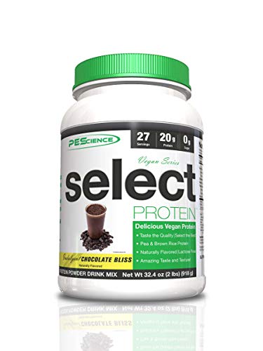 PEScience - seleccionar proteínas veganas serie Bliss Chocolate indulgente - 2 libras.