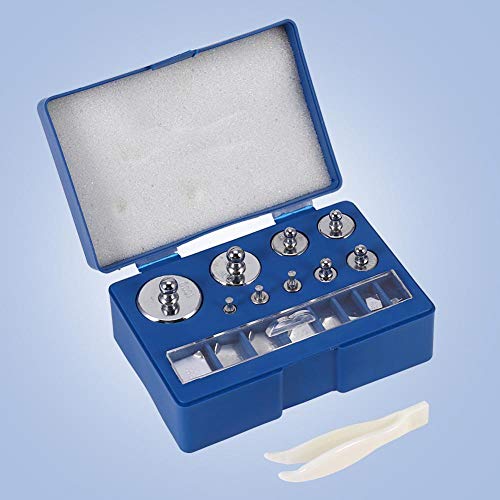 Pesos de calibración, 17 unidades, 10 mg-100 g (total 211,1 g), juego de pesas de calibración de precisión, pesas de prueba de acero inoxidable para básculas de bolsillo digitales Pesos de calibración, 17 unidades, 10 mg-100 g (total 211,1 g), juego de pesas de calibración de precisión, pesas de prueba de acero inoxidable para básculas de bolsillo digitales