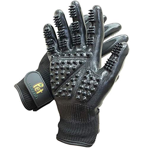 PET MAGASIN Guantes Quita pelos (1 par) - Guantes interactivos para masajes y Cepillado con Puntas de Silicona para Quitar Pelo Suavemente para Gatos, Perros, Caballos y Otras Mascotas PET MAGASIN Guantes Quita pelos (1 par) - Guantes interactivos para masajes y Cepillado con Puntas de Silicona para Quitar Pelo Suavemente para Gatos, Perros, Caballos y Otras Mascotas