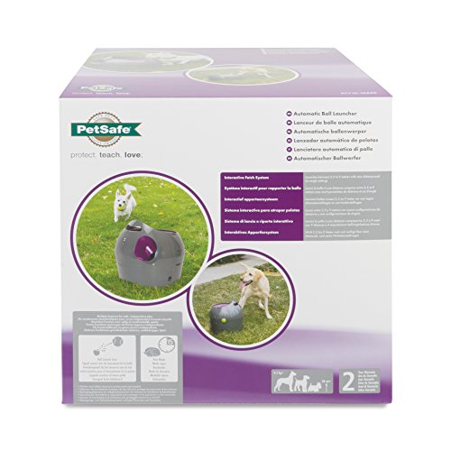 PetSafe: Lanzador automático de Pelotas de Tenis para Perros, Juguete Interactivo para Perros, Entrenamiento de Juego en Interiores o Exteriores, Configuración múltiple, Resistente al Agua PetSafe: Lanzador automático de Pelotas de Tenis para Perros, Juguete Interactivo para Perros, Entrenamiento de Juego en Interiores o Exteriores, Configuración múltiple, Resistente al Agua